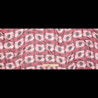 Cerise Tie Dye Silk Chiffon Full