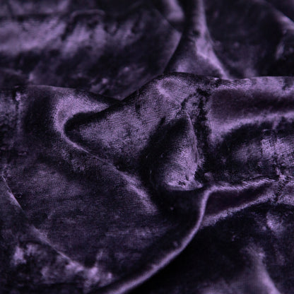 Italian Amethyst Stretch Crushed Velour Detail