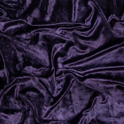 Italian Amethyst Stretch Crushed Velour