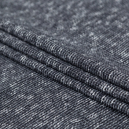 Italian Black and White Heathered Stretch Knit Folded