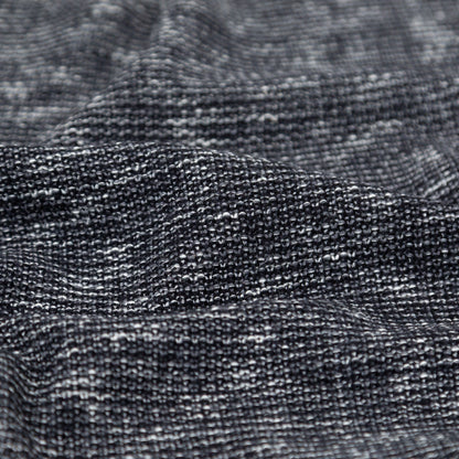 Italian Black and White Heathered Stretch Knit Detail