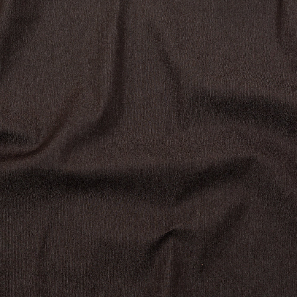 Italian Coco Brown Stretch Polyester Denim