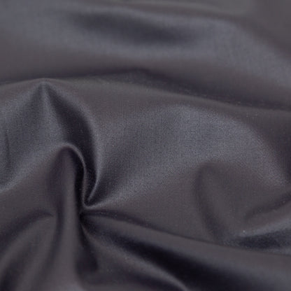 Italian Indigo Stretch Cotton Twill with a Waxy Laminate Detail