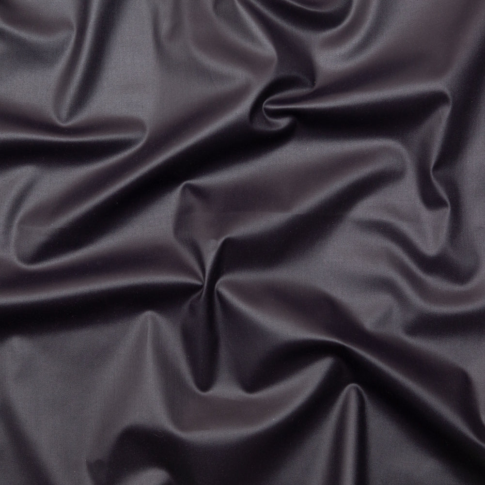 Italian Indigo Stretch Cotton Twill with a Waxy Laminate