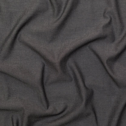 Italian Black Stretch Chambray