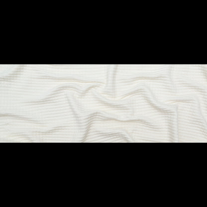 Italian Cream Quilted Rayon Knit with Filler and Polyester Knit Backing Full