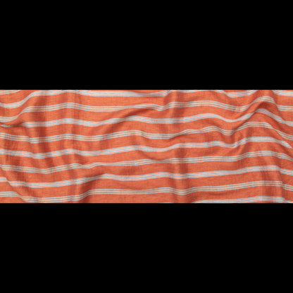 Italian Redwood and Blue Striped Rayon Woven Full