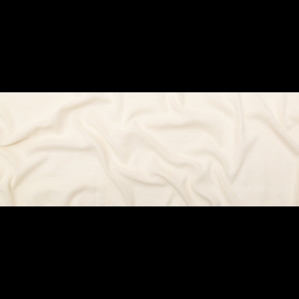 Crinkled Linen and Rayon Gauze - Ivory - Ushuaia Collection Folded