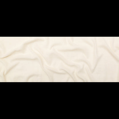 Crinkled Linen and Rayon Gauze - Ivory - Ushuaia Collection Folded