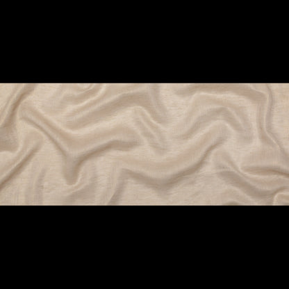 Linen Scrim with Metallic Foil - Gold on Oatmeal - Talatha Collection Folded