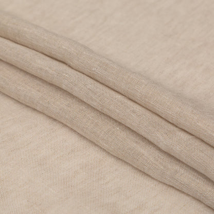 Linen Scrim with Metallic Foil - Gold on Oatmeal - Talatha Collection Detail