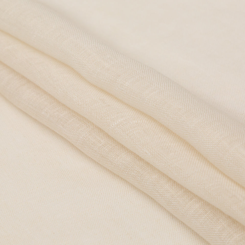Linen Scrim with Metallic Foil - Gold on Ivory - Talatha Collection Detail