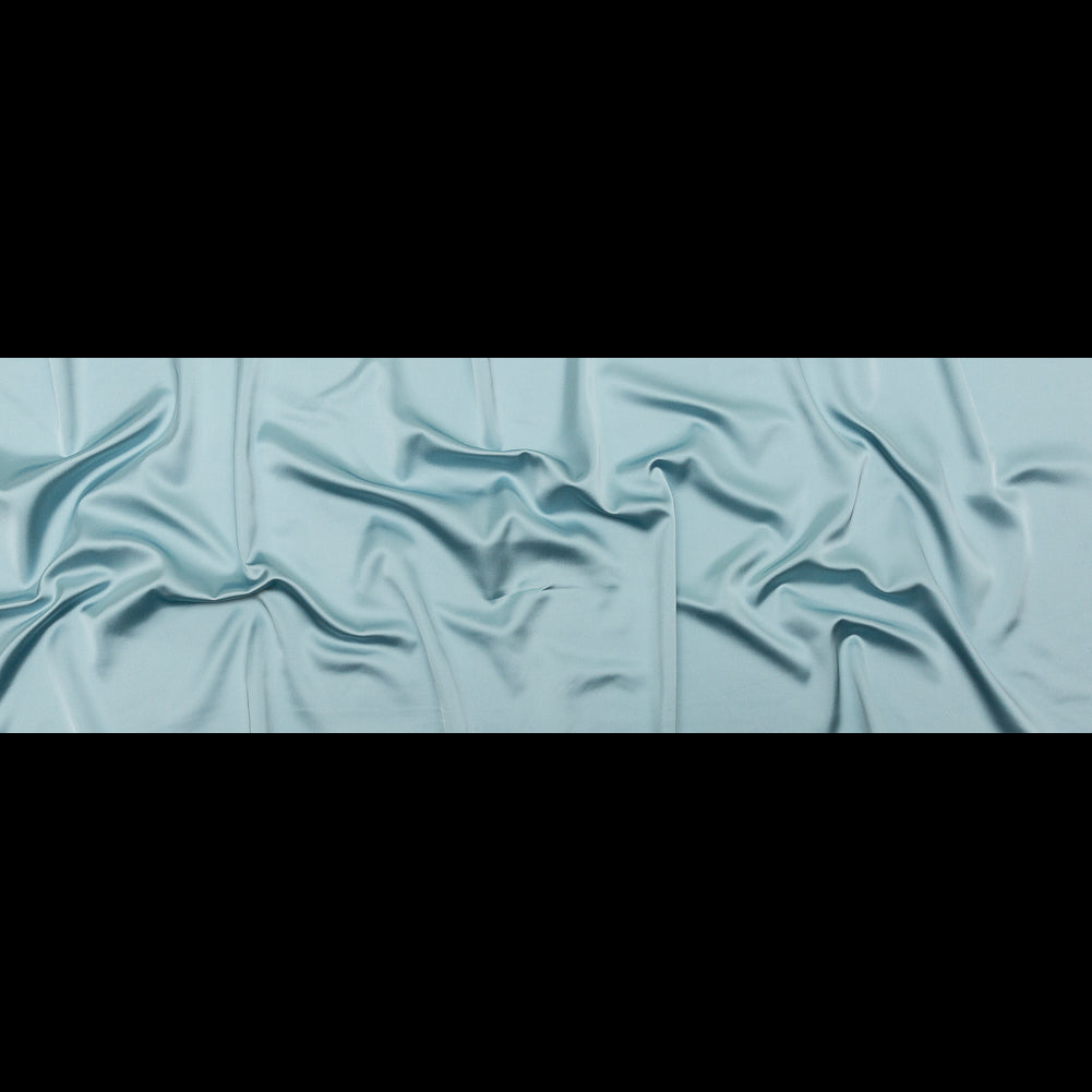 Jessica Canal Blue Stretch Satin Folded