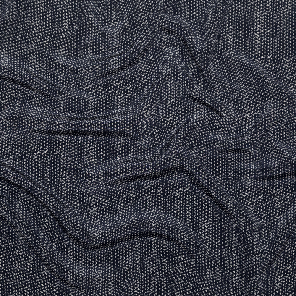 Parisian Night and Nimbus Cloud Abstract Silk Crepe
