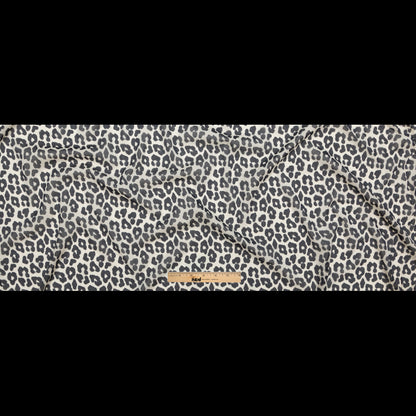 Nine Iron and Ivory Leopard Printed Silk Chiffon Full