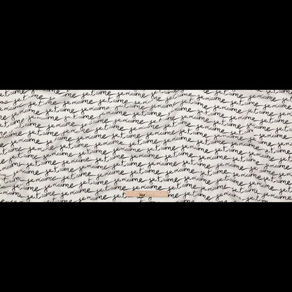 Milly Italian White and Black Calligraphy Silk Georgette Full
