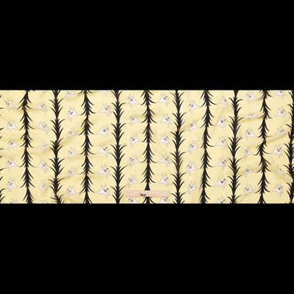 Milly Italian Creme Brulee, Lima Bean and Black Printed Silk Chiffon Full