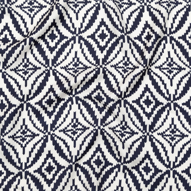 Milly Italian Night Sky and Nimbus Cloud Geometric Silk Twill