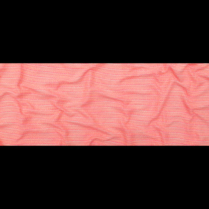 Neon Pink and White Tweed with Metallic Gold Threads Full
