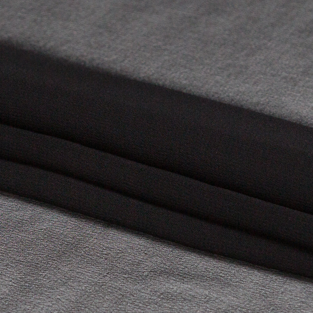 Milly Black Silk Chiffon Folded