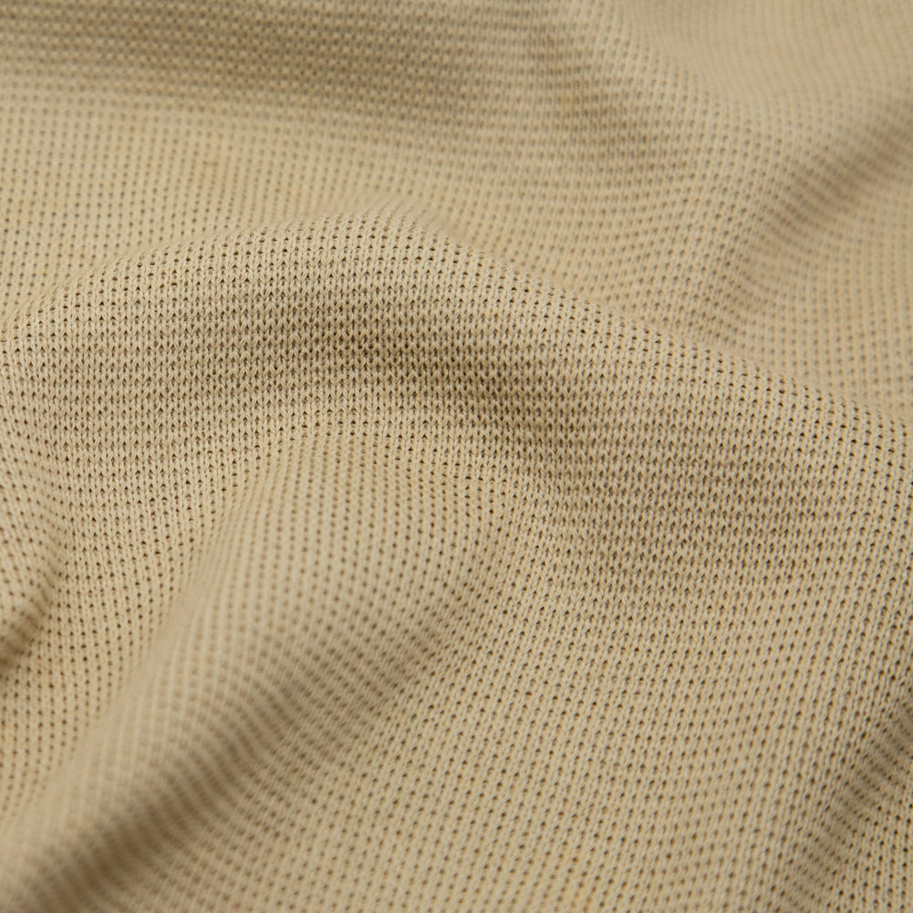 Chino Green Heavy 1x1 Cotton Rib Knit Detail