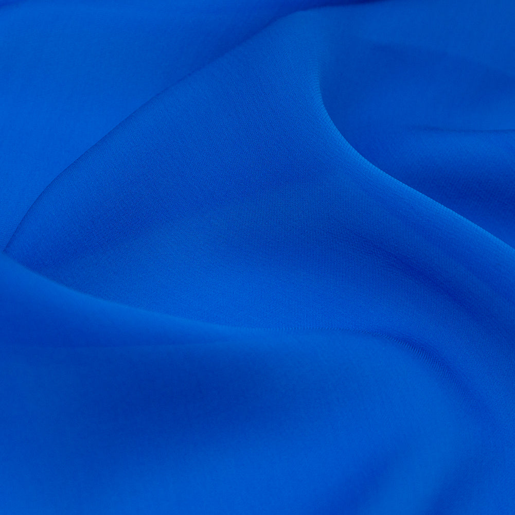 The Row Electric Blue Silk Chiffon Detail