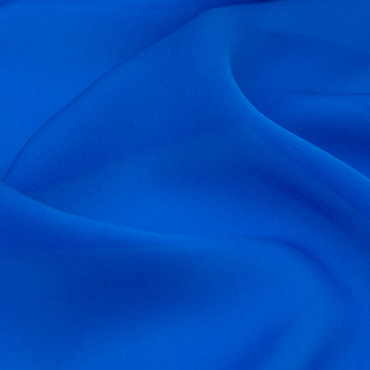 The Row Electric Blue Silk Chiffon Detail