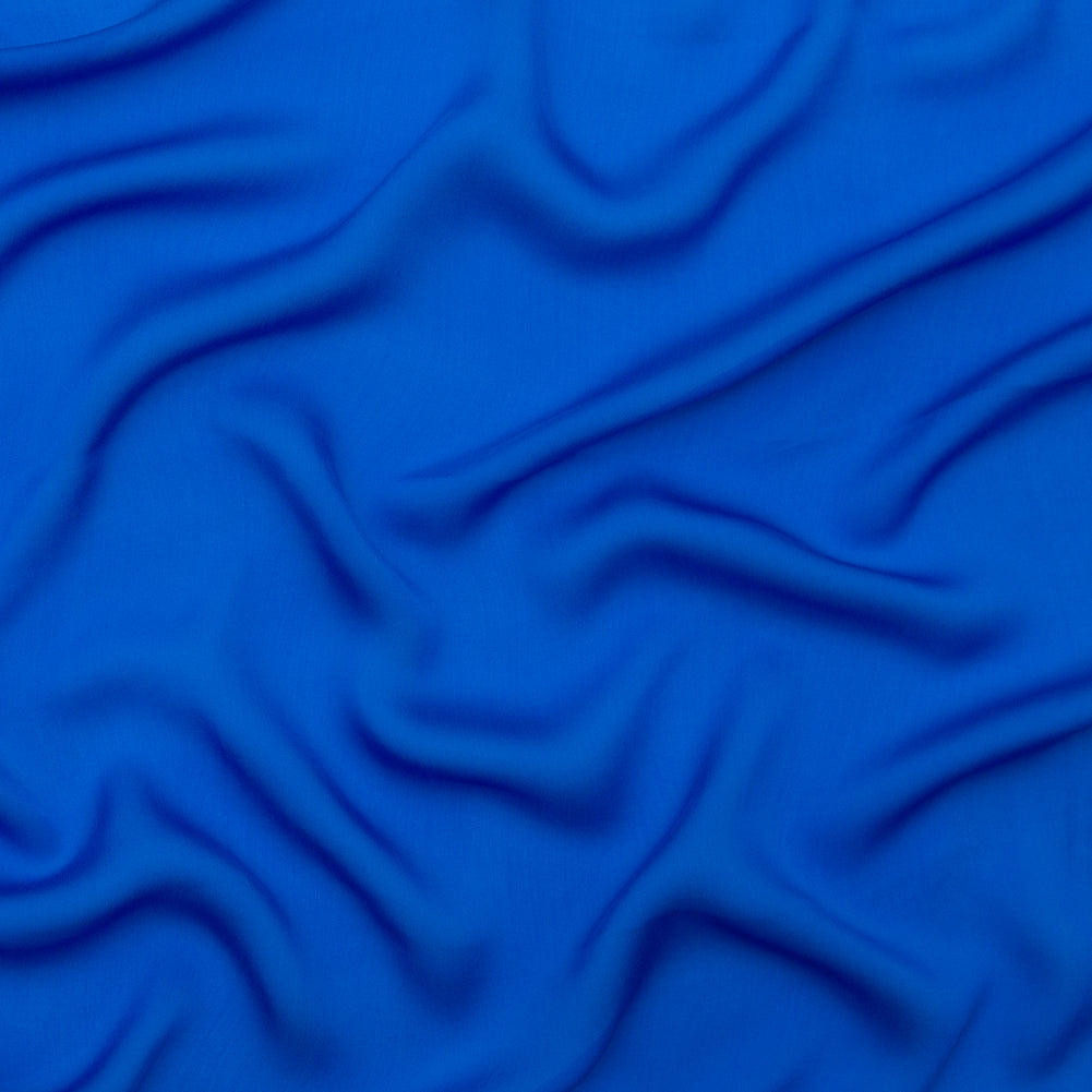 The Row Electric Blue Silk Chiffon