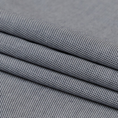 Heathered Parisian Night Mercerized Cotton Shirting Folded