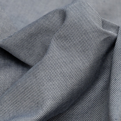 Heathered Parisian Night Mercerized Cotton Shirting Detail