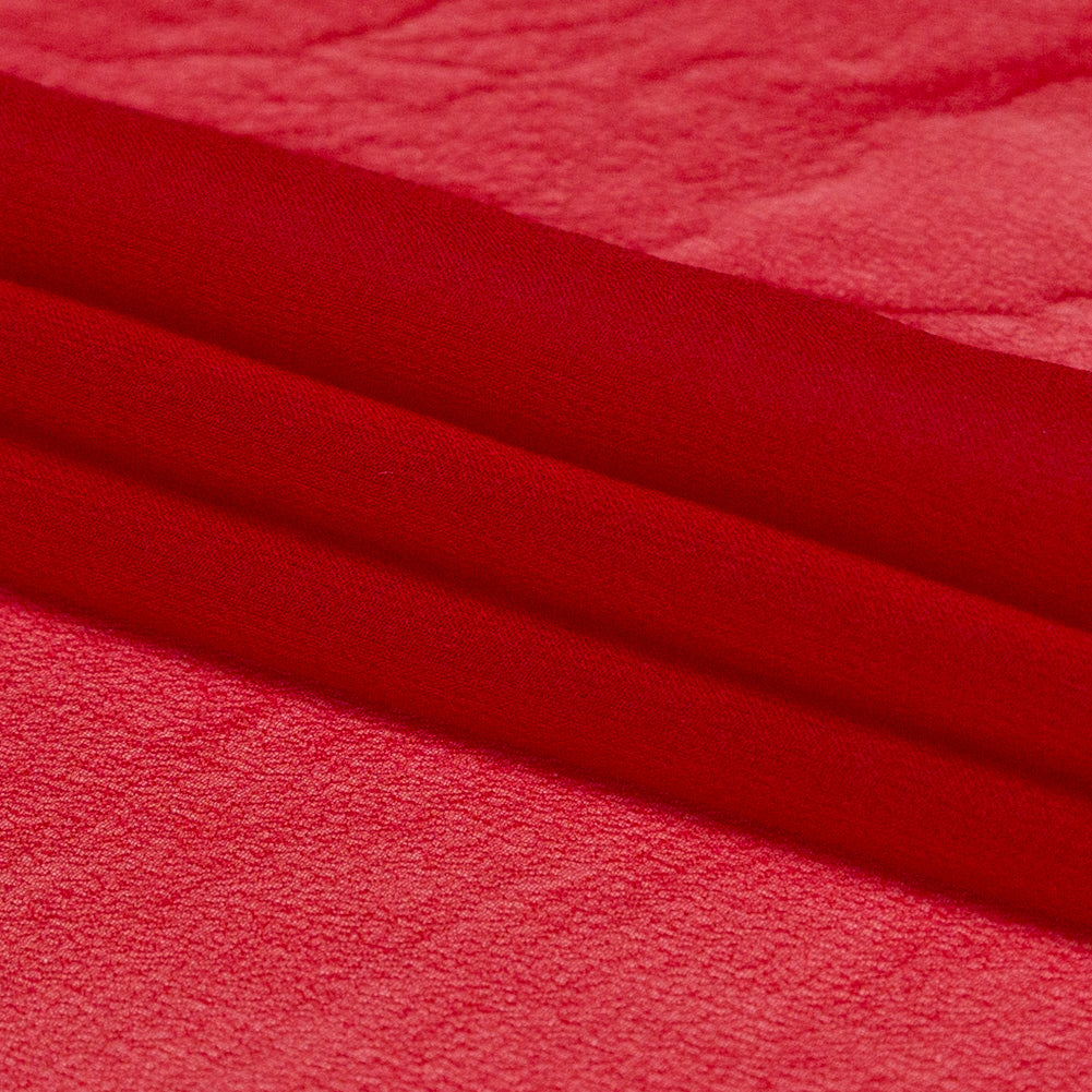 Milly Red Silk Chiffon Folded