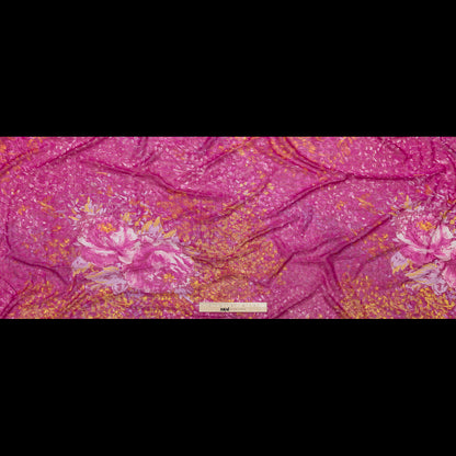 Magenta Haze and Orange Abstract Stretch Knit Full