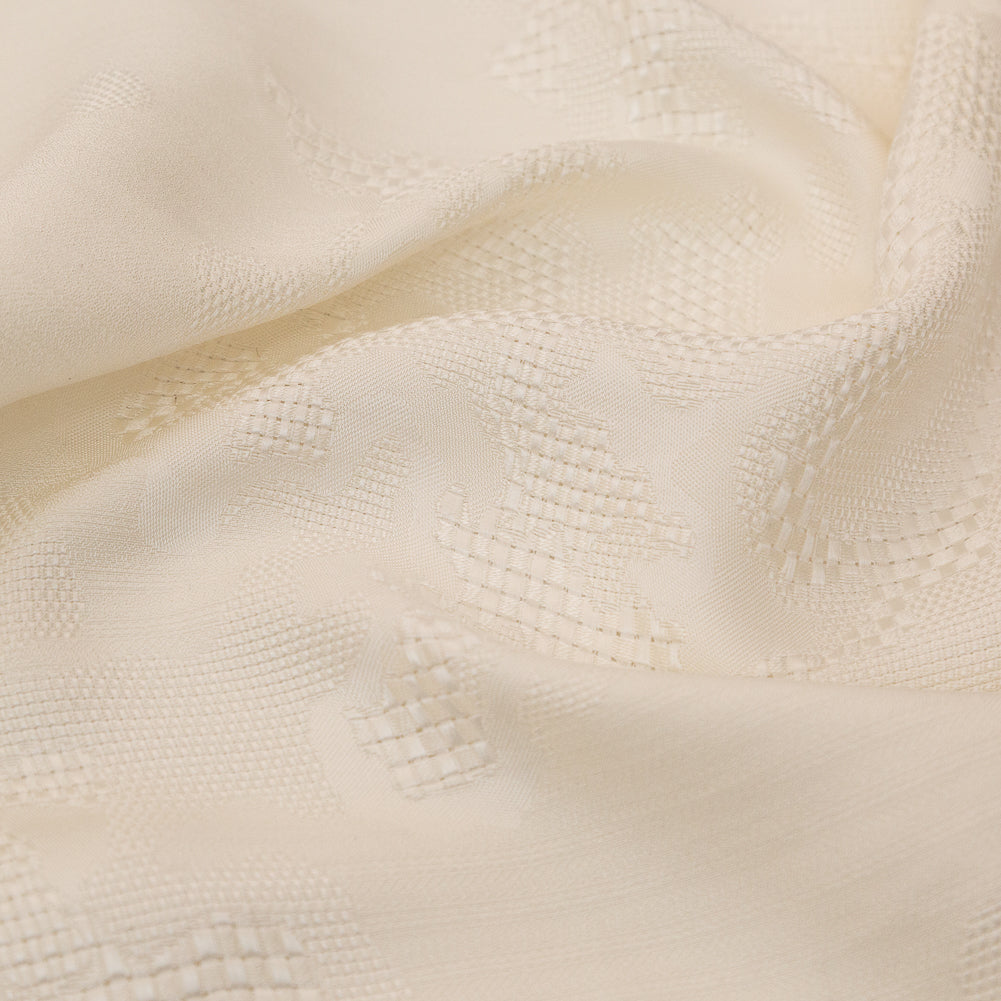 The Row Eggnog Abstract Silk Jacquard Detail