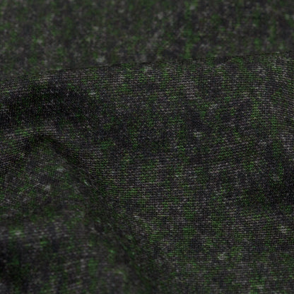 Italian Green and Black Printed Ponte Knit Detail
