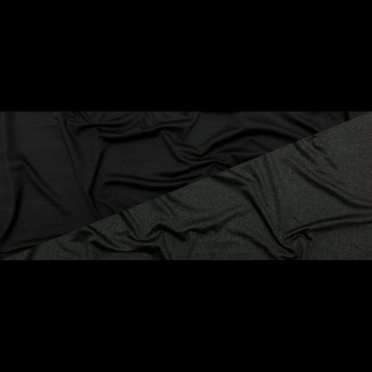 Italian Green and Black Printed Ponte Knit Full