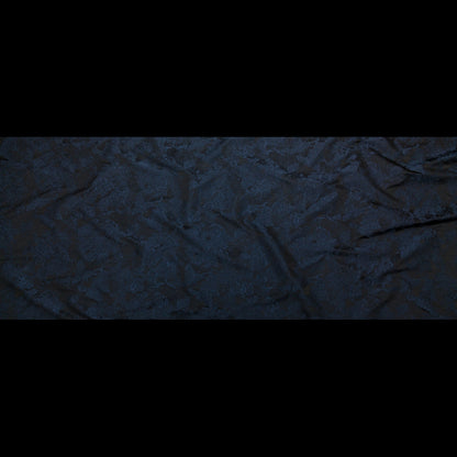 Shimmering Metallic Federal Blue Abstract Jacquard Full