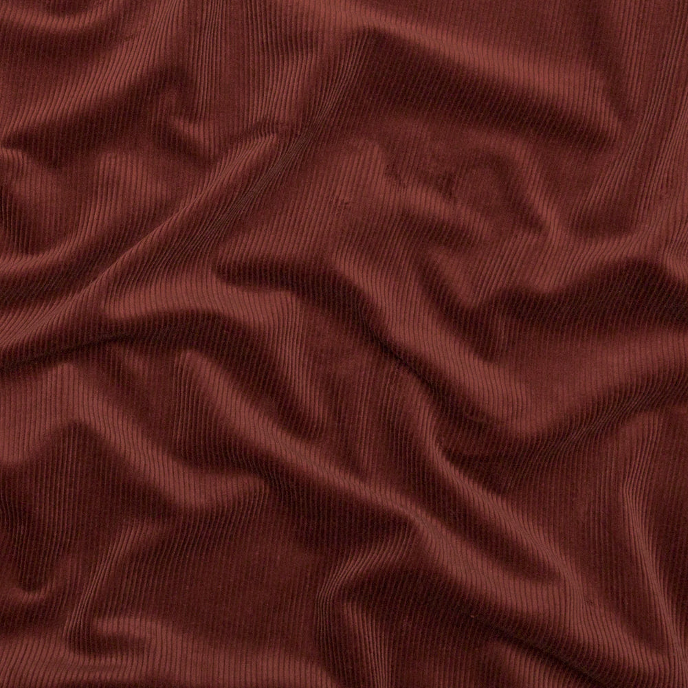 Italian Burnt Henna Stretch Cotton Corduroy