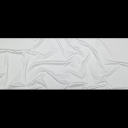 Italian Soft White Stretch Cotton Poplin Folded