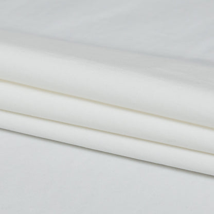 Italian Soft White Stretch Cotton Poplin Detail