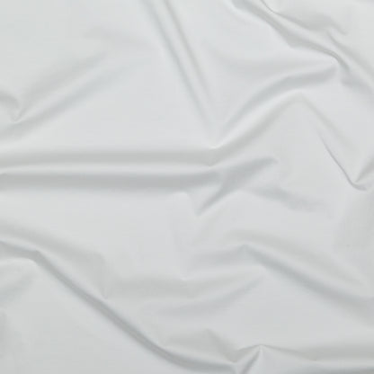 Italian Soft White Stretch Cotton Poplin