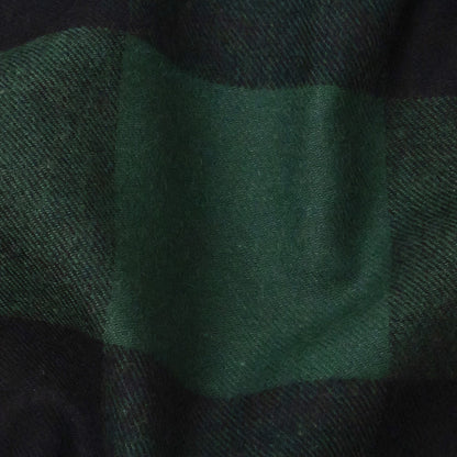 Buffalo Check Cotton Flannel - Black and Green - Seco Collection Full