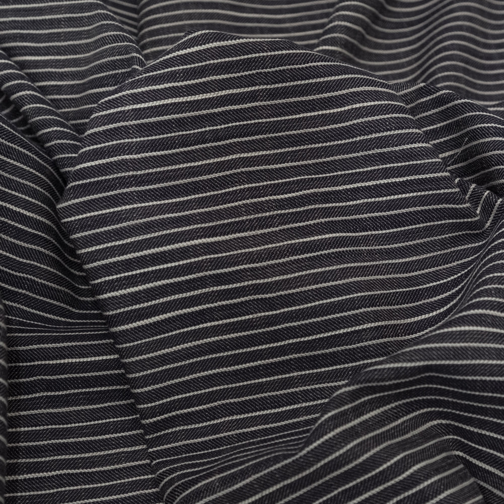 Tornado and Dove Striped Organic Cotton Dobby Full