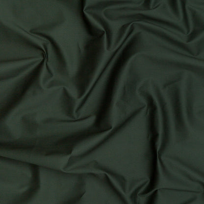 Olive Stretch Woven Cotton Pique