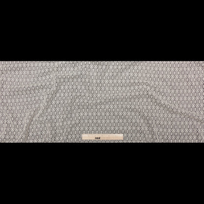 Famous NYC Designer Crystal Gray Stretch Floral Lace Full