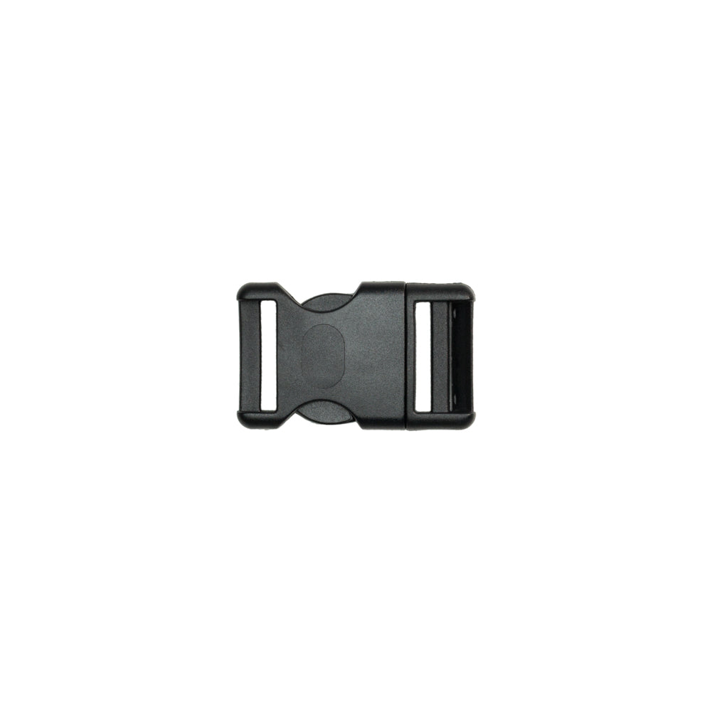 Lucille Italian Medium Black Plastic Release Buckle Detail