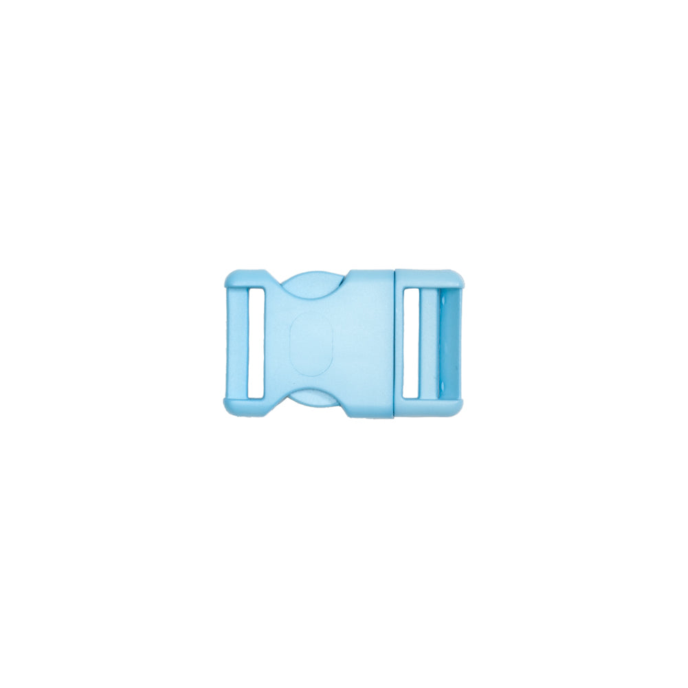 Lucille Italian Medium Plume Blue Plastic Release Buckle Detail