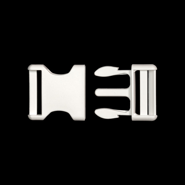 Lucille Italian Large Cloud Dancer Plastic Release Buckle