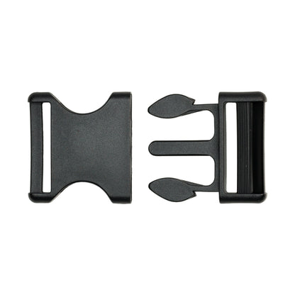 Lucille Italian Extra Large Black Plastic Release Buckle