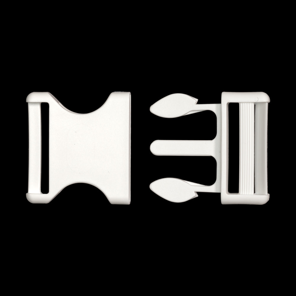 Lucille Italian Extra Large Cloud Dancer Plastic Release Buckle