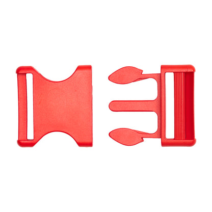 Lucille Italian Extra Large Fiery Red Plastic Release Buckle